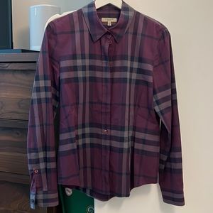 Burberry button down shirt